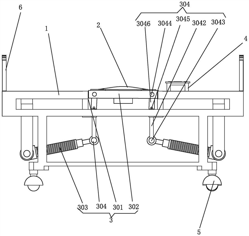 An auxiliary nursing bed