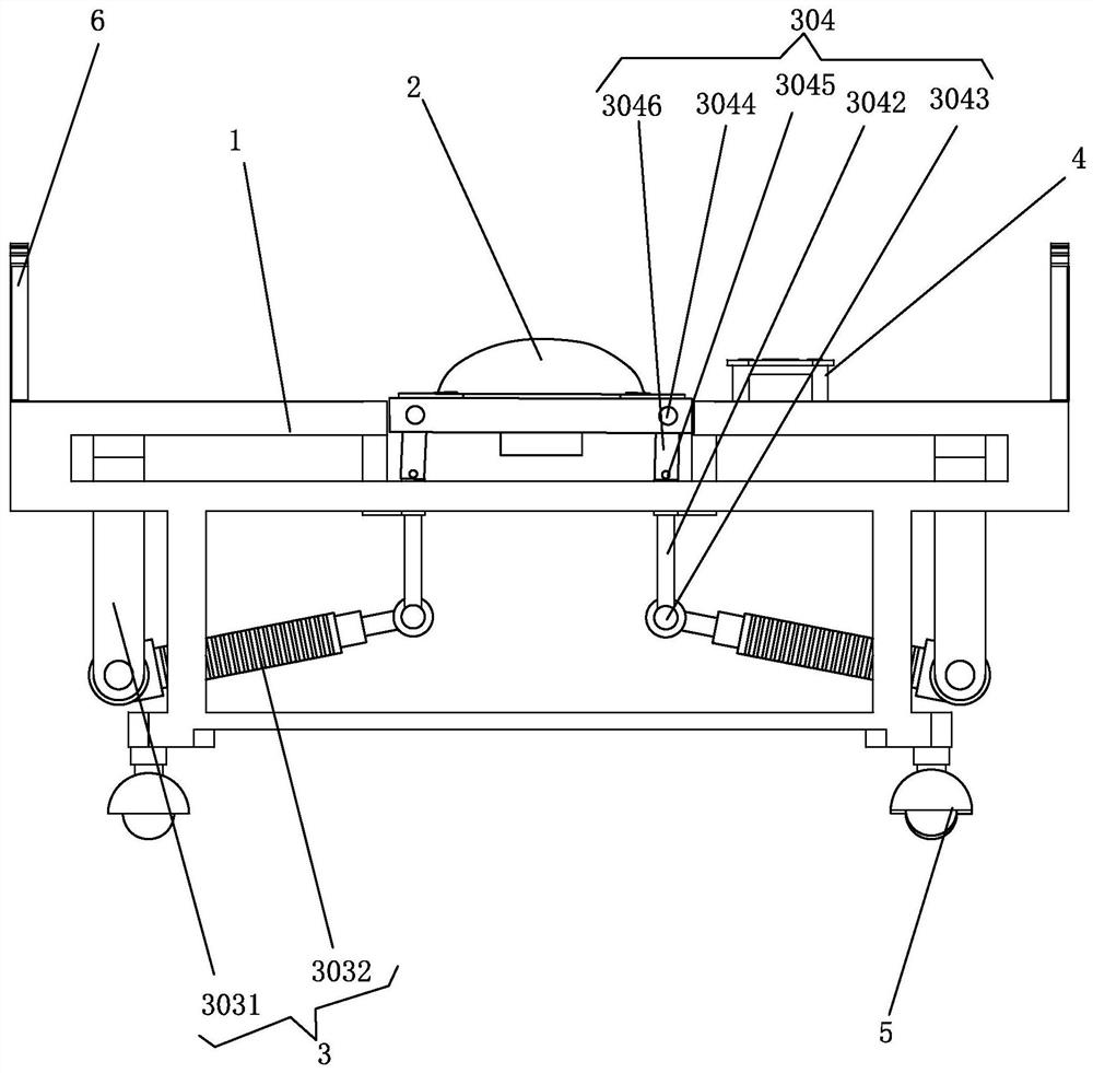 An auxiliary nursing bed