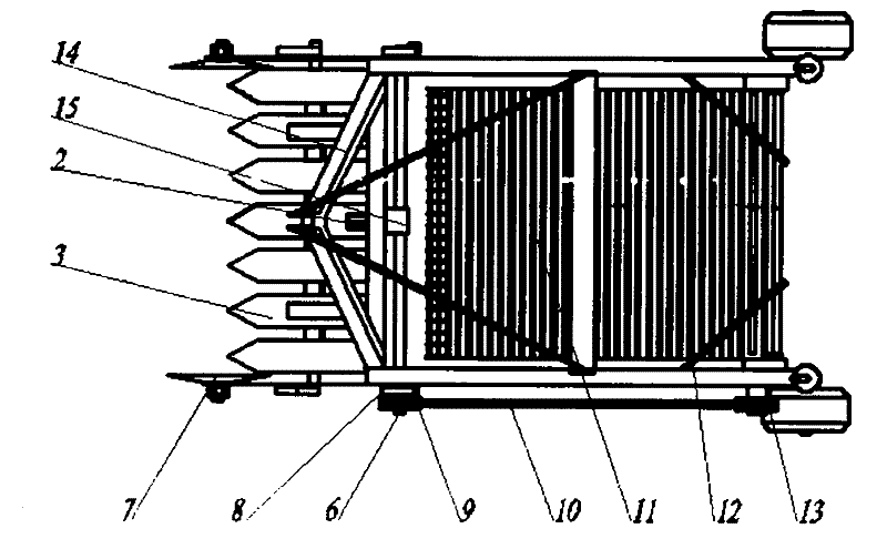 Movable shovel type potato excavator