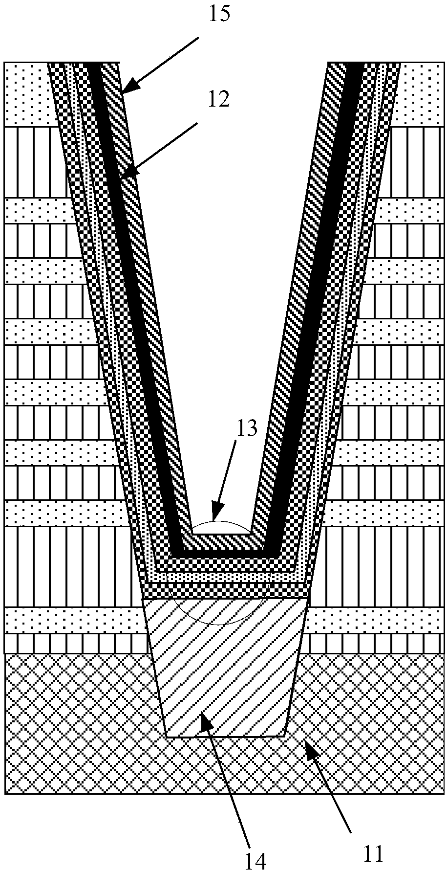 3D computer flash memory device and manufacturing method thereof, and buffer layer manufacturing method