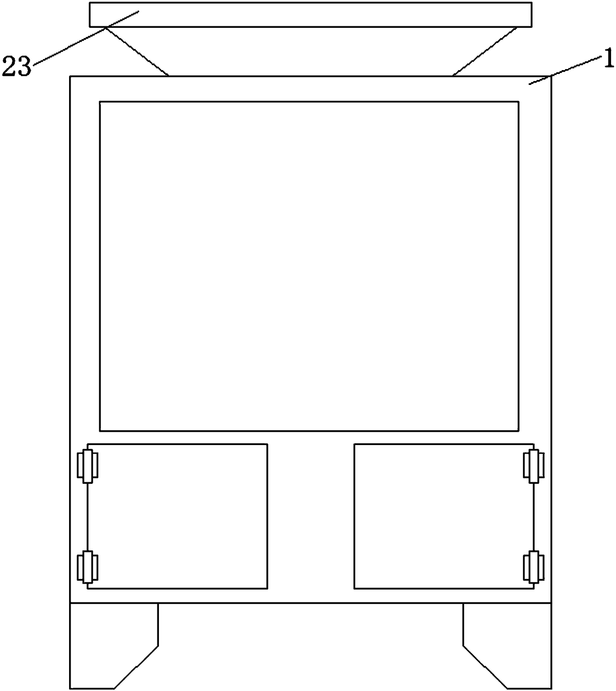 Surface dust removal device based on parts for engineering surveying and mapping