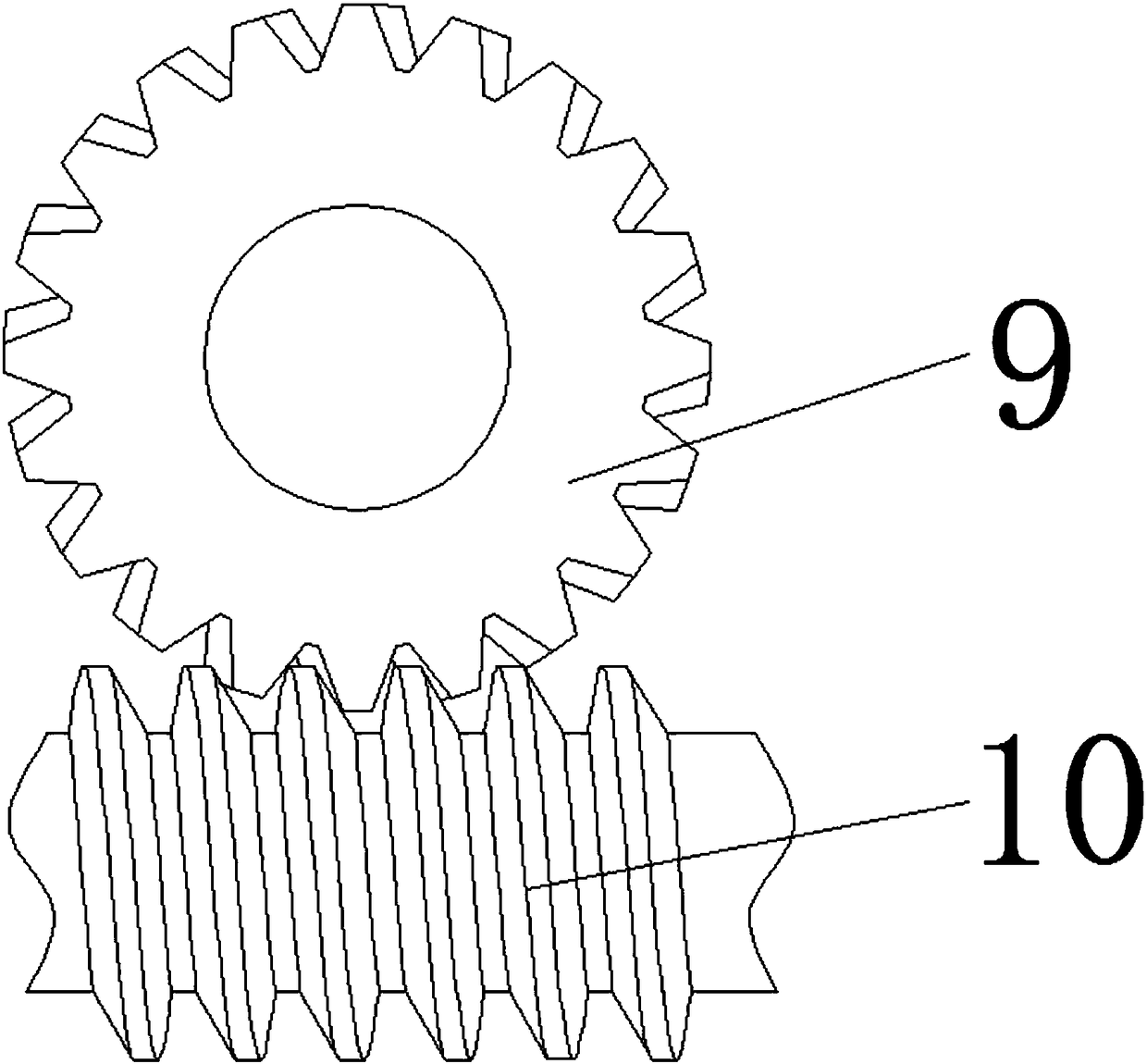 Surface dust removal device based on parts for engineering surveying and mapping