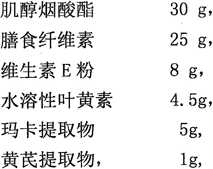 Health-care food nutrition agent with function of resisting fatigue and preparation method thereof