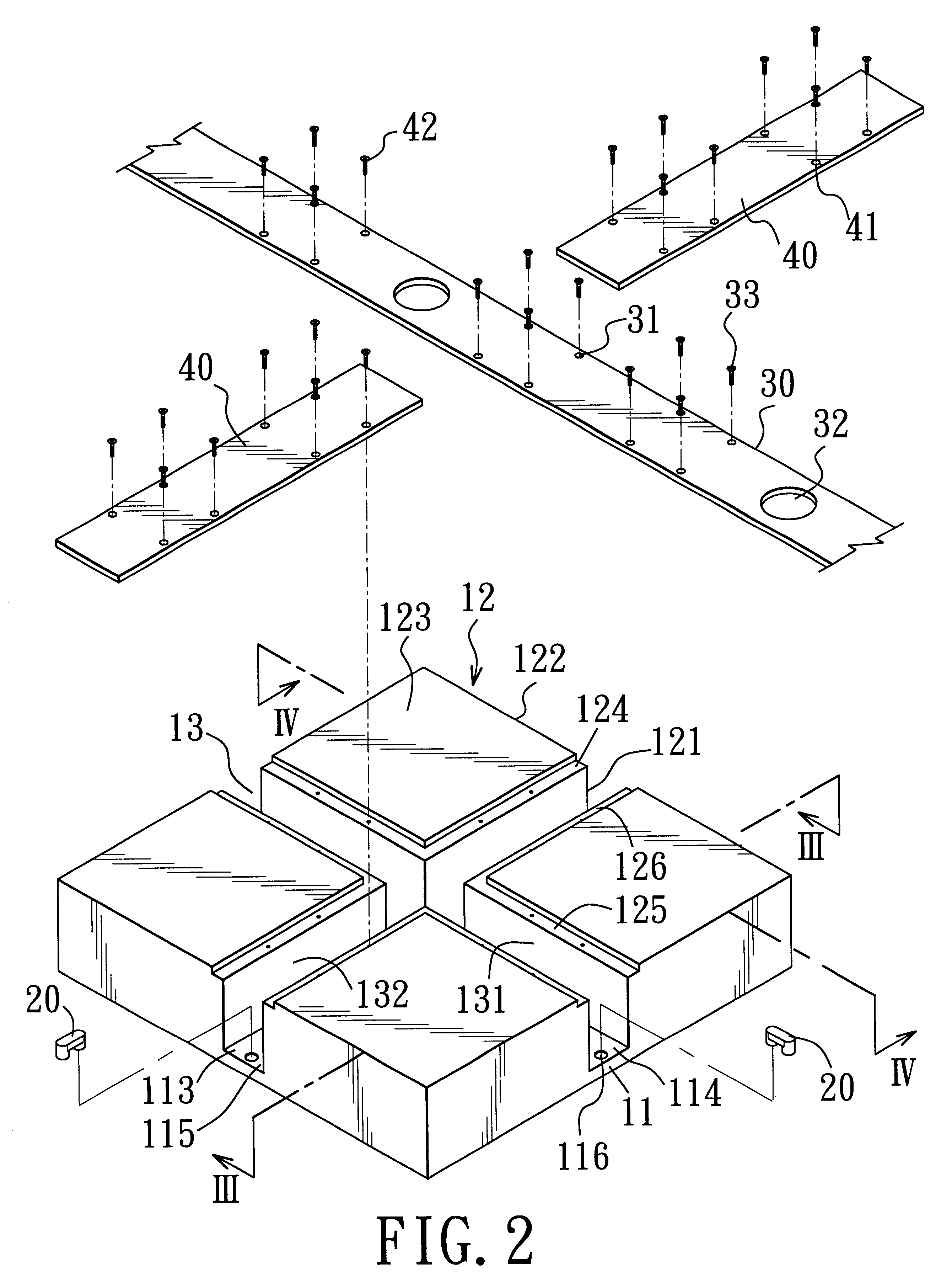 Modular raised floor system with cable-receiving groove network