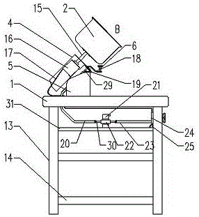 Roller frying furnace