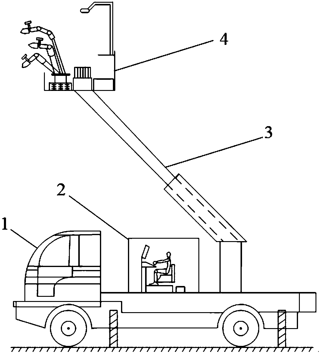 Live working robot mechanical-arm collaboration force feedback master-slave control method and system