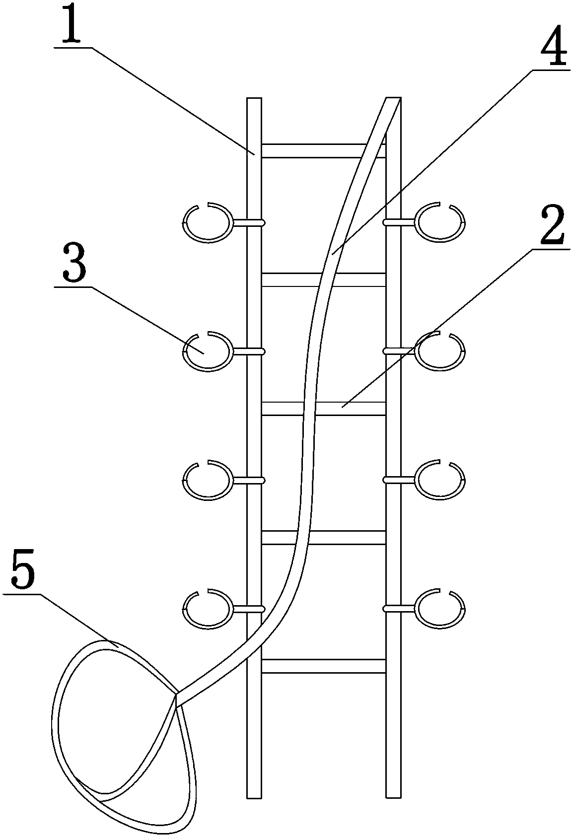 Safe flexible ladder