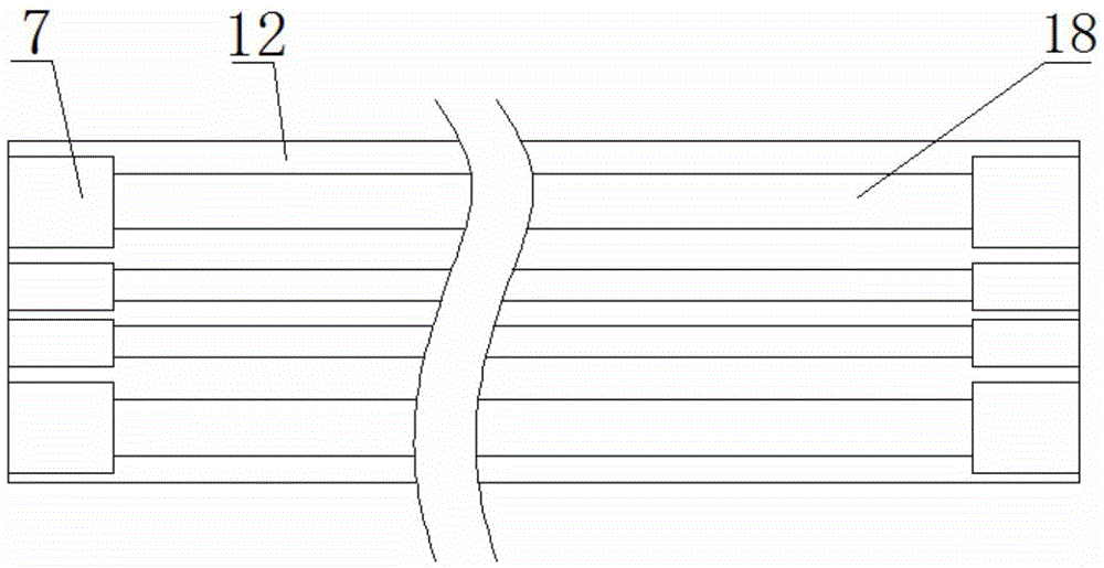 A landslide horizontal displacement vertical distribution sensor assembly and using method