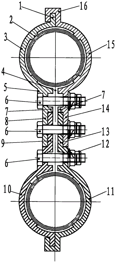 Aluminum alloy profile sleeve connecting device