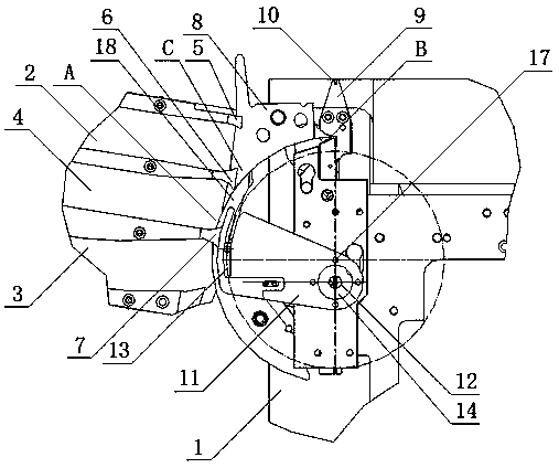 Brush bristle planting machine capable of realizing co-hole multi-color bristle planting, and bristle planting method