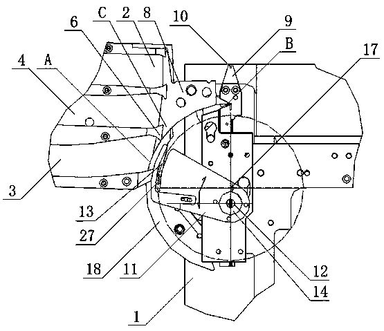 Brush bristle planting machine capable of realizing co-hole multi-color bristle planting, and bristle planting method