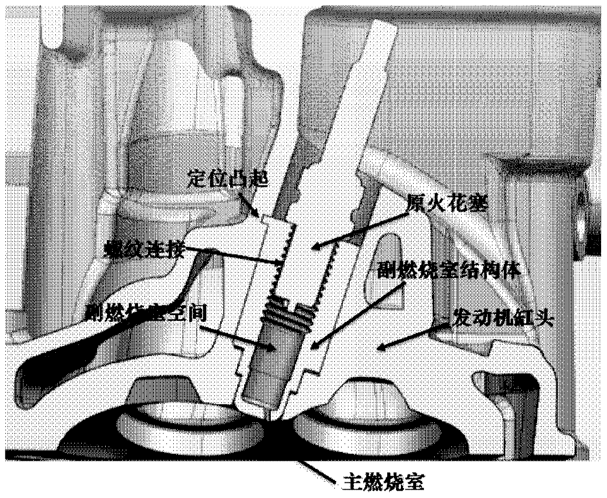 Engine rapid combustion device suitable for low-evaporation characteristic fuel