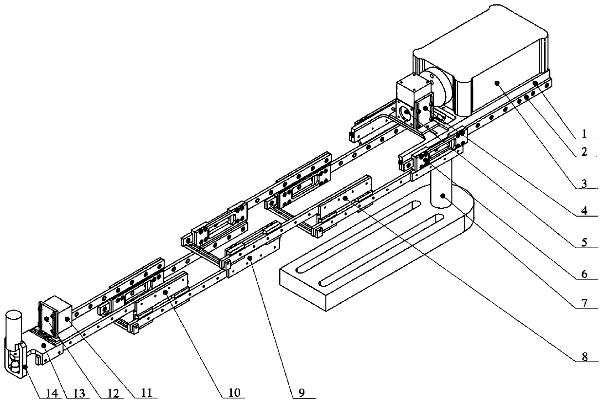 Mechanical laser tracking double-ball-rod instrument