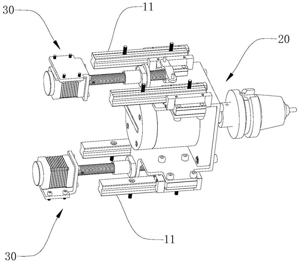 A fine-tuning device for the head of a single-point forming manipulator