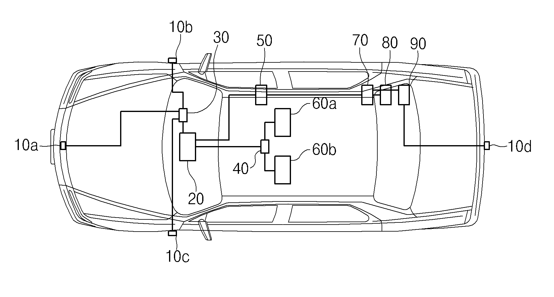 System and method for managing ethernet communication network for use in vehicle