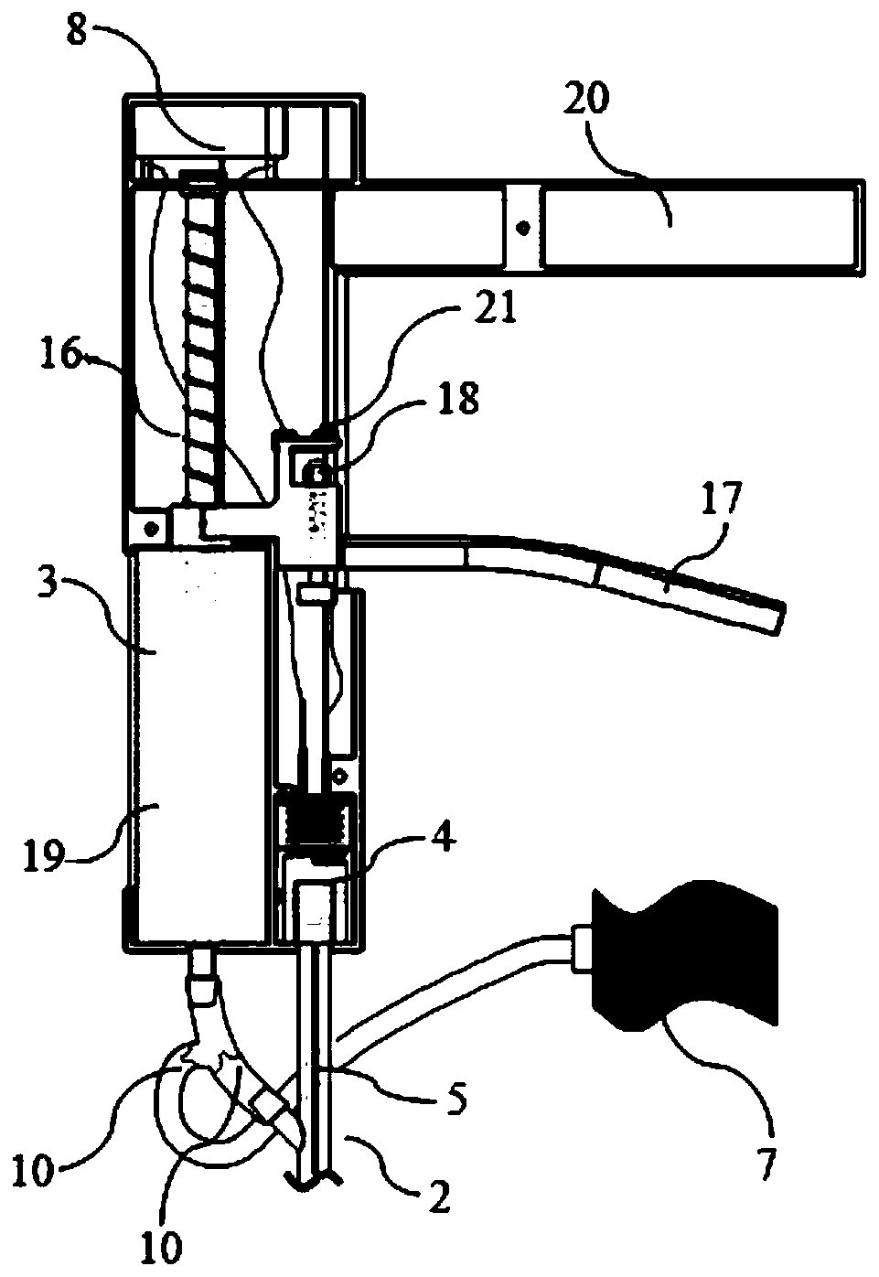 Apparatus for breaking thrombus and aspirating thrombus