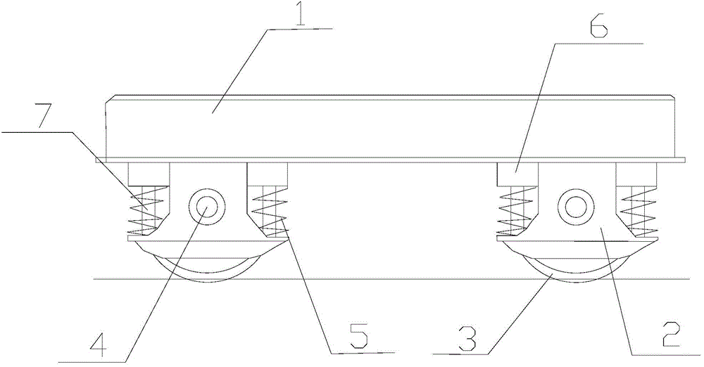 Vibration absorbing for railway vehicle