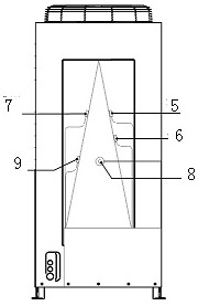 Frost restraining and defrosting equipment for air source heat pump water chilling unit for different humidities and frost restraining and defrosting control method