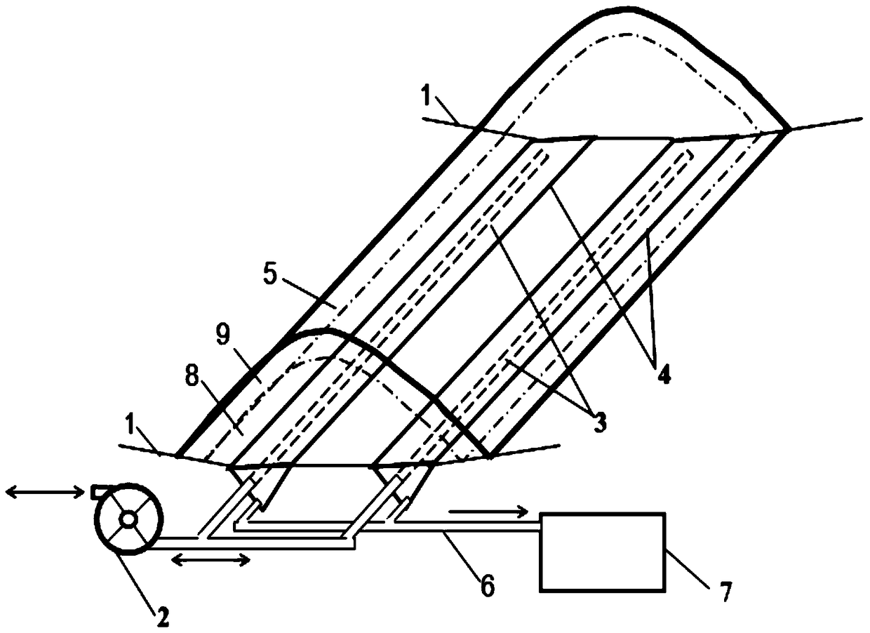 A fast composting device with a three-layer structure and a composting method using the device