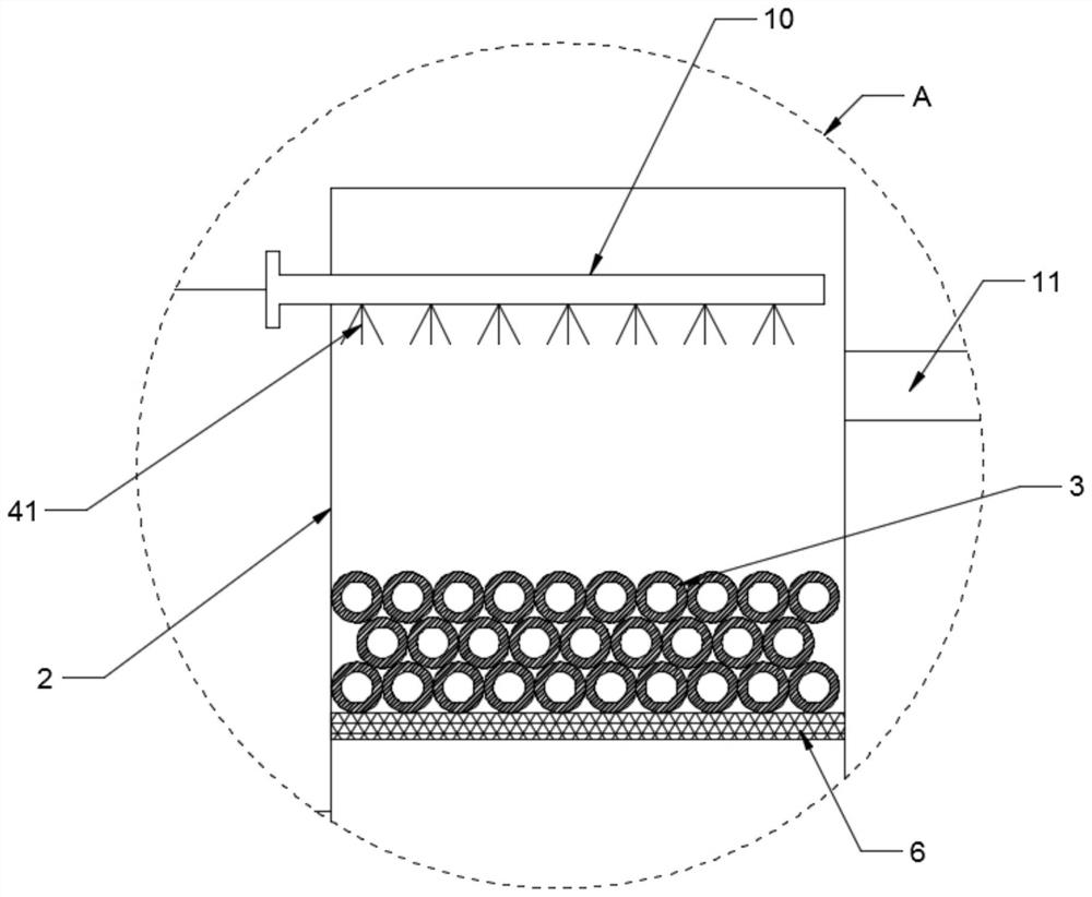 Biochemical coupling tail gas treatment system and using method thereof