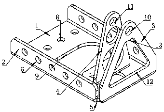 Special adjustable support structure of amorphous transformer