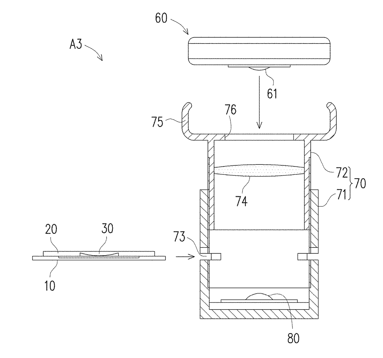 Testing equipment with magnifying function