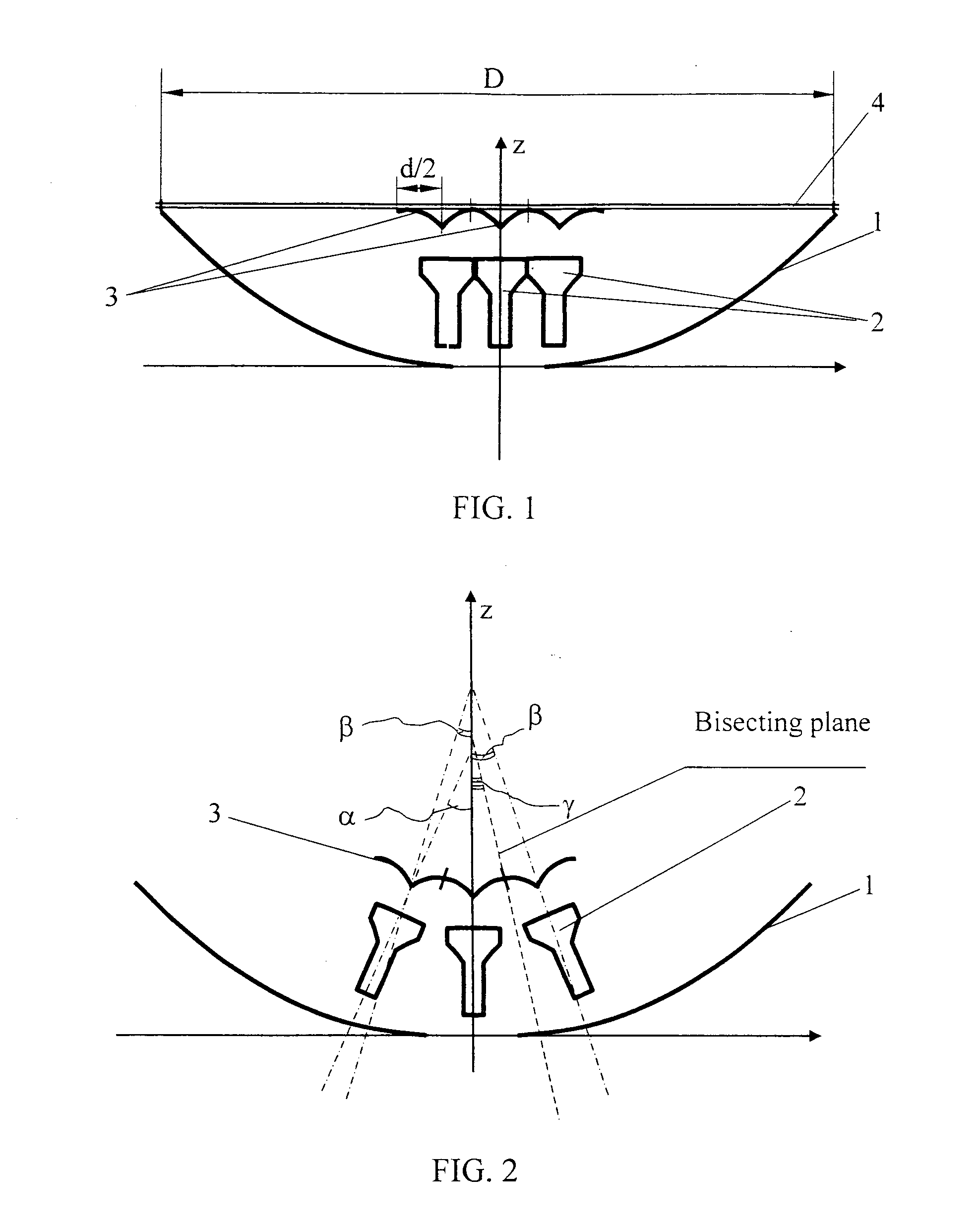 Compact multibeam reflector antenna