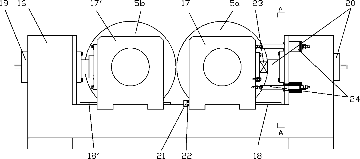 Regulation method and device for double-roll thin-strip continuous casting machine fixing roll