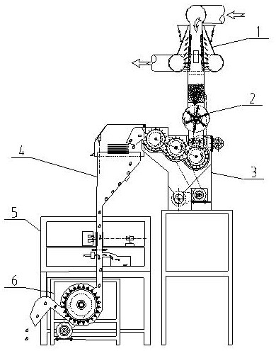 Uniform cotton distributing system suitable for photoelectric sorting