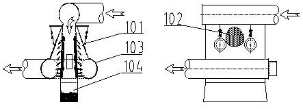 Uniform cotton distributing system suitable for photoelectric sorting