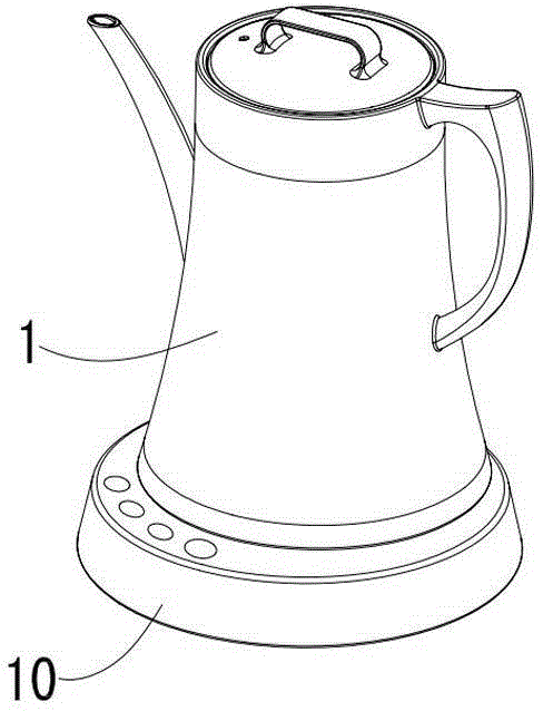 Heating disc positioning structure of kettle and manufacture method thereof