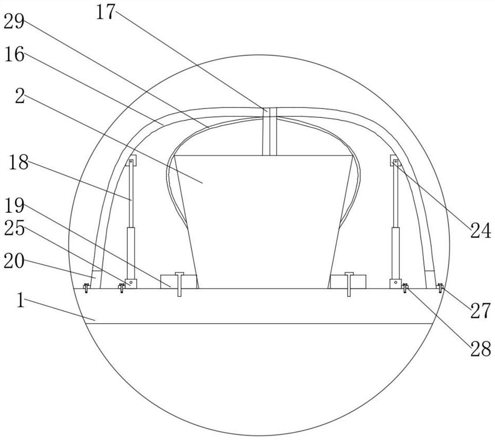 Air layer elimination mechanism for packaged food and processing equipment based on the mechanism