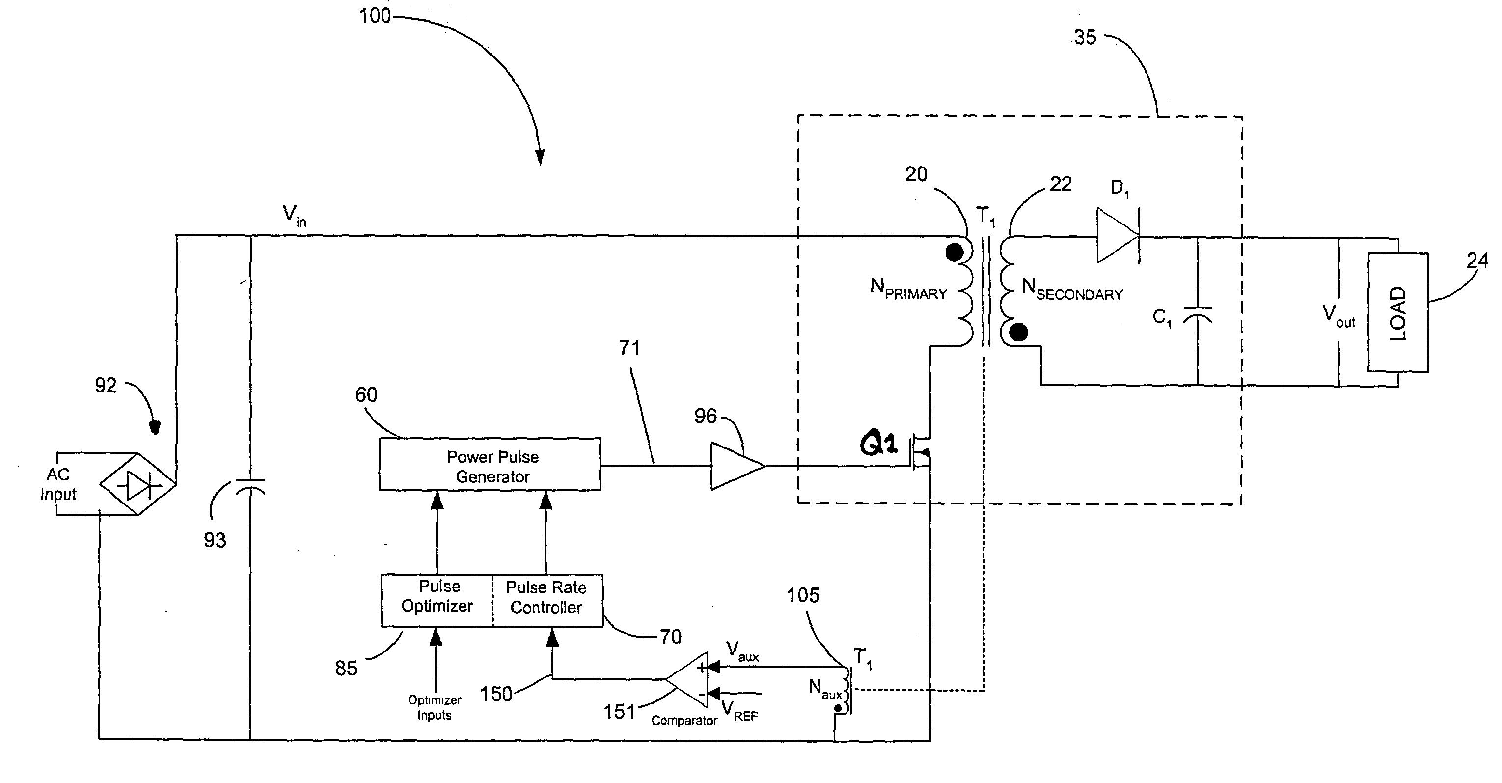 Methods for regulation of power converters using primary-only feedback