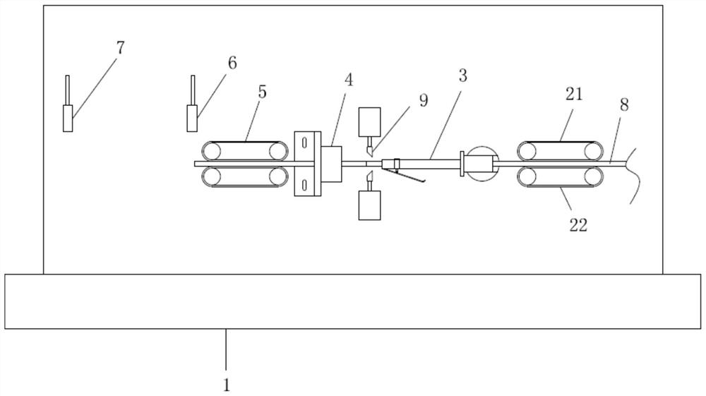 Wire cutting machine capable of improving stripping efficiency of wire harness protective sleeve