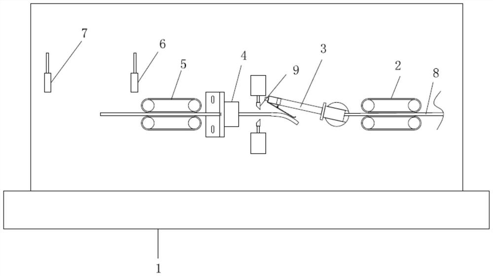 Wire cutting machine capable of improving stripping efficiency of wire harness protective sleeve