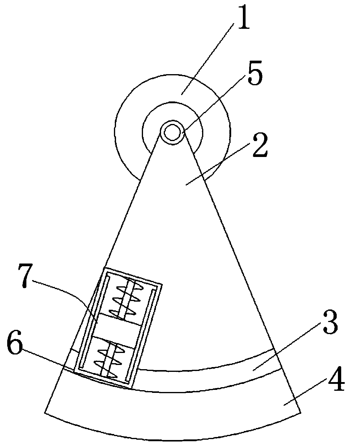 Swing power generation device