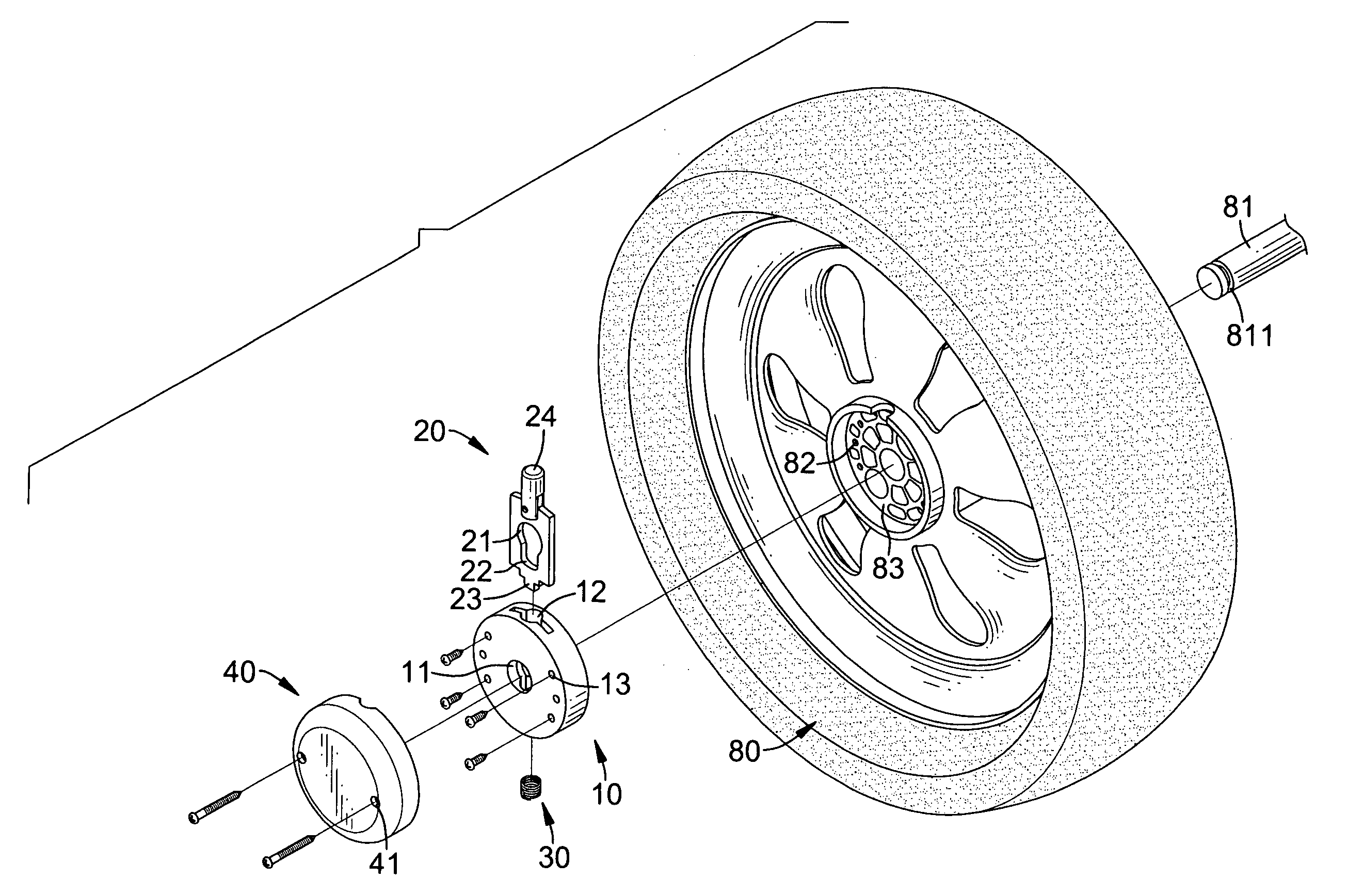 Lug nut for golf trolley wheel