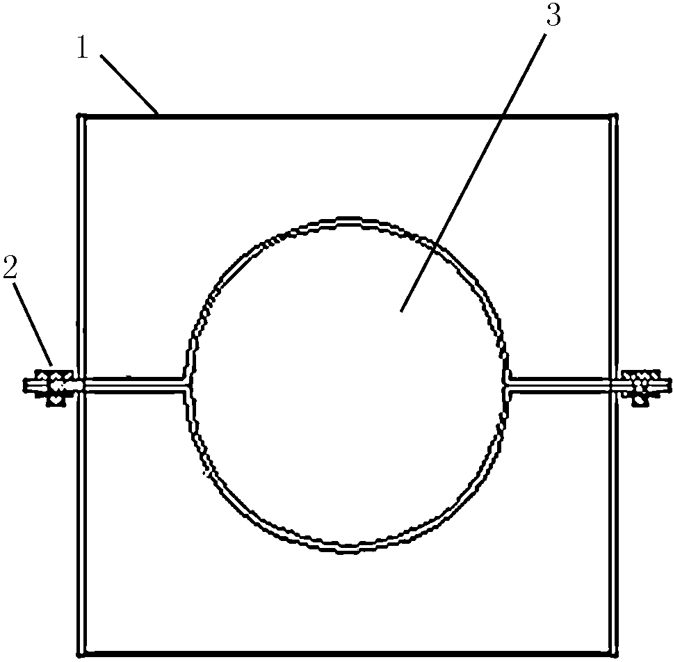 Airtight box for intermediate head of cable