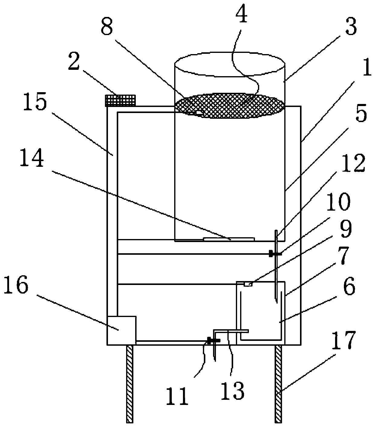 Multi-meteorological element continuous automatic monitoring rain gauge