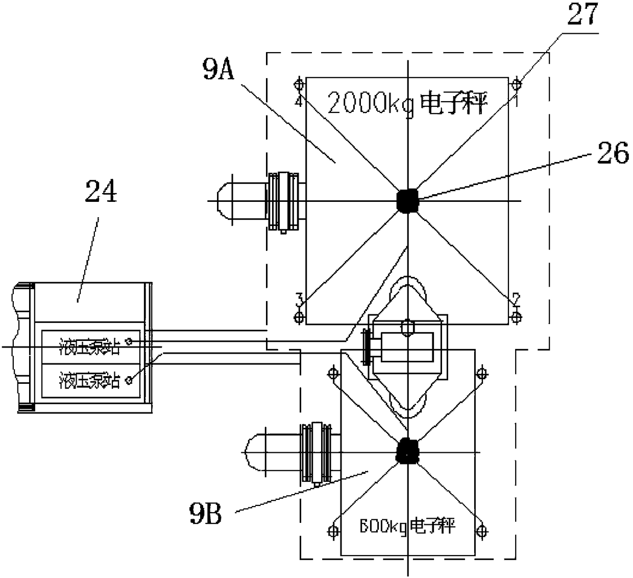 Intelligent static mass method liquid flow standard system