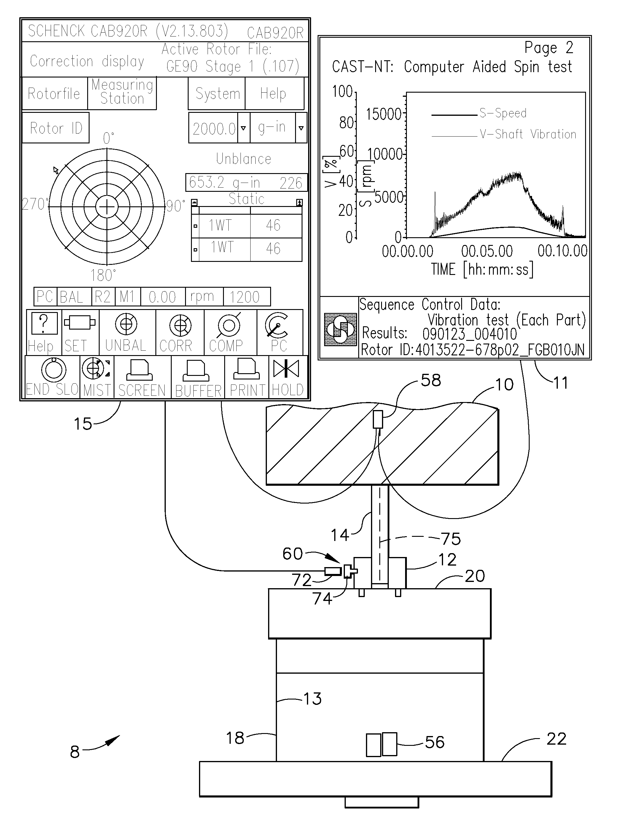 Method and apparatus for pre-spinning rotor forgings