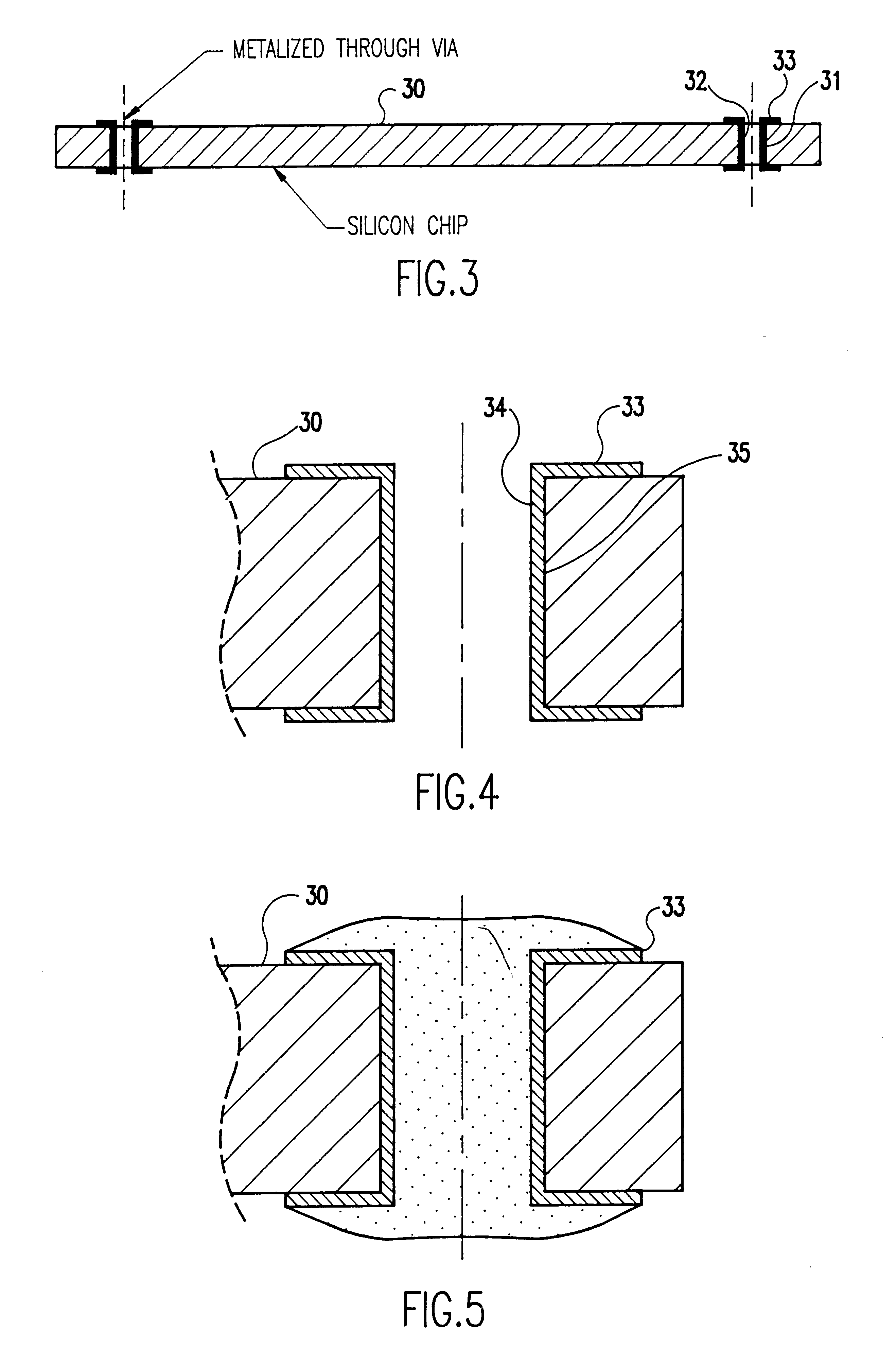 High density integrated circuit packaging with chip stacking and via interconnections