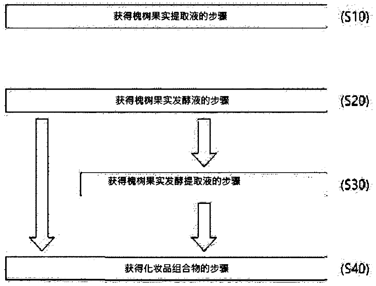 Cosmetic composition comprising styphnolobium japonicum fruit fermented solution or extract liquid thereof as effective ingredient for reducing skin wrinkle and preparation method therefor