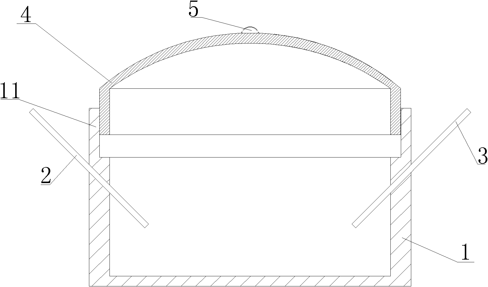 Floating cover type methane fermentation tank