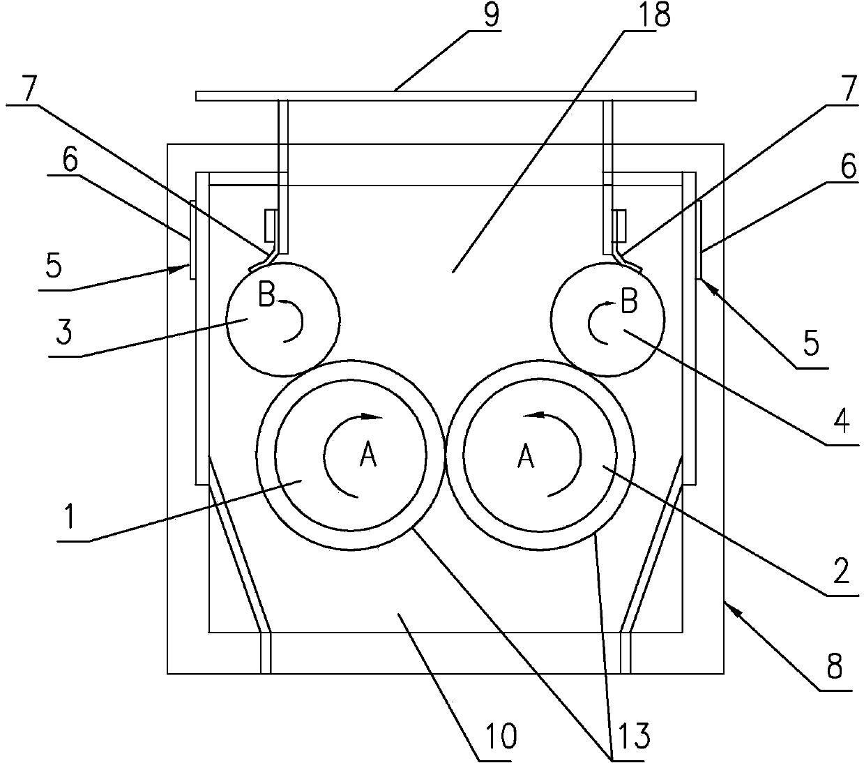 Sealing valve discharge method and discharge device using same