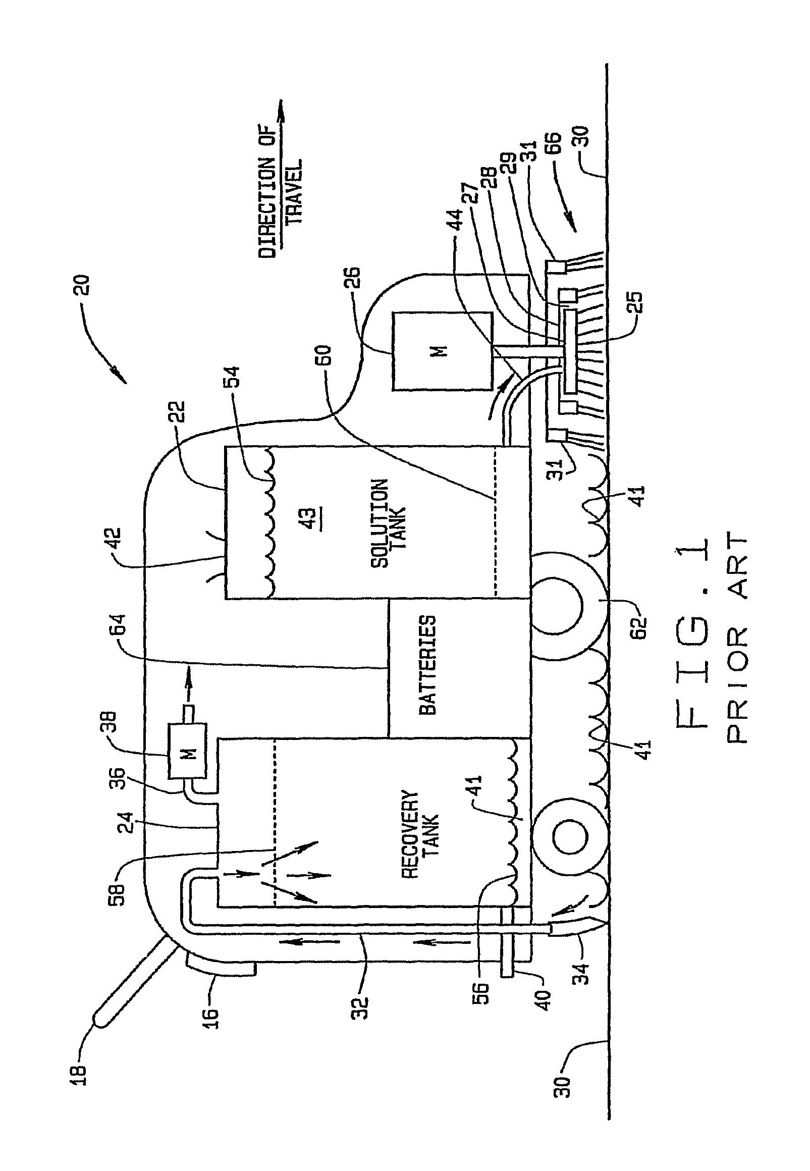 Orbital scrubber with stabilizer element