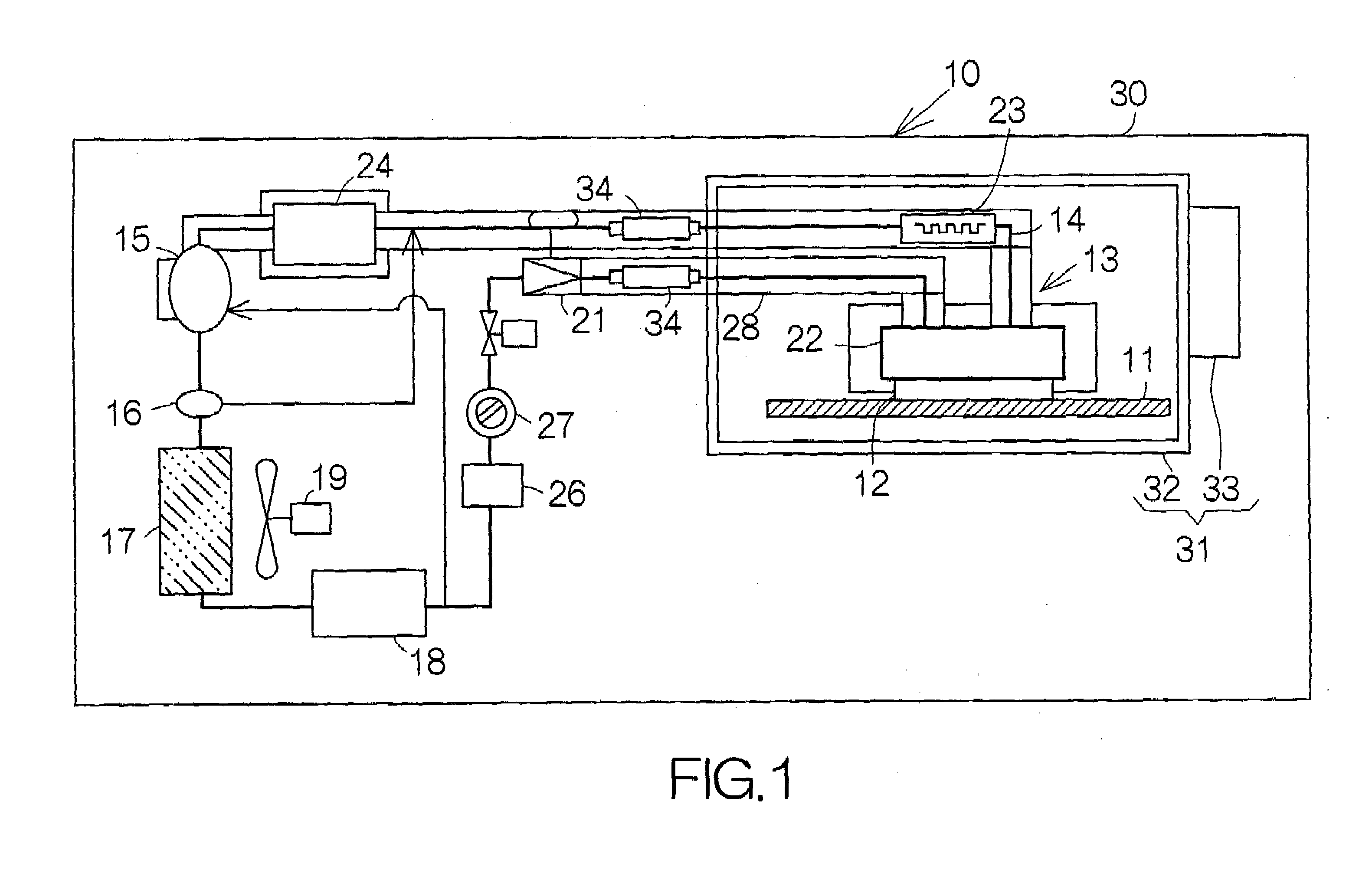 Refrigeration system utilizing incomplete evaporation of refrigerant in evaporator