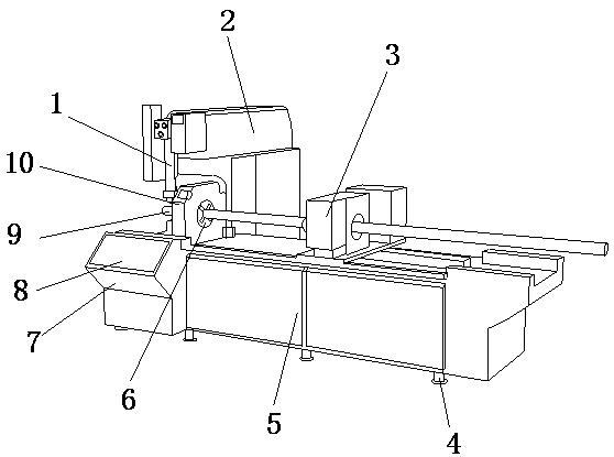 Chipless cutting device for cutting PVC plastic pipe