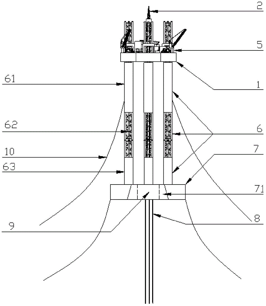 Floating type self-elevating drilling platform