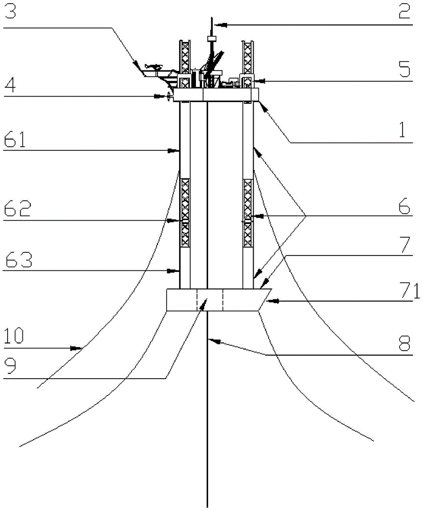 Floating type self-elevating drilling platform